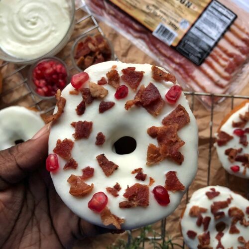 Image of donut with Baker's Bacon