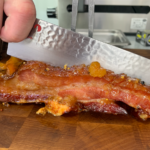 Image of Baker's Bacon being sliced